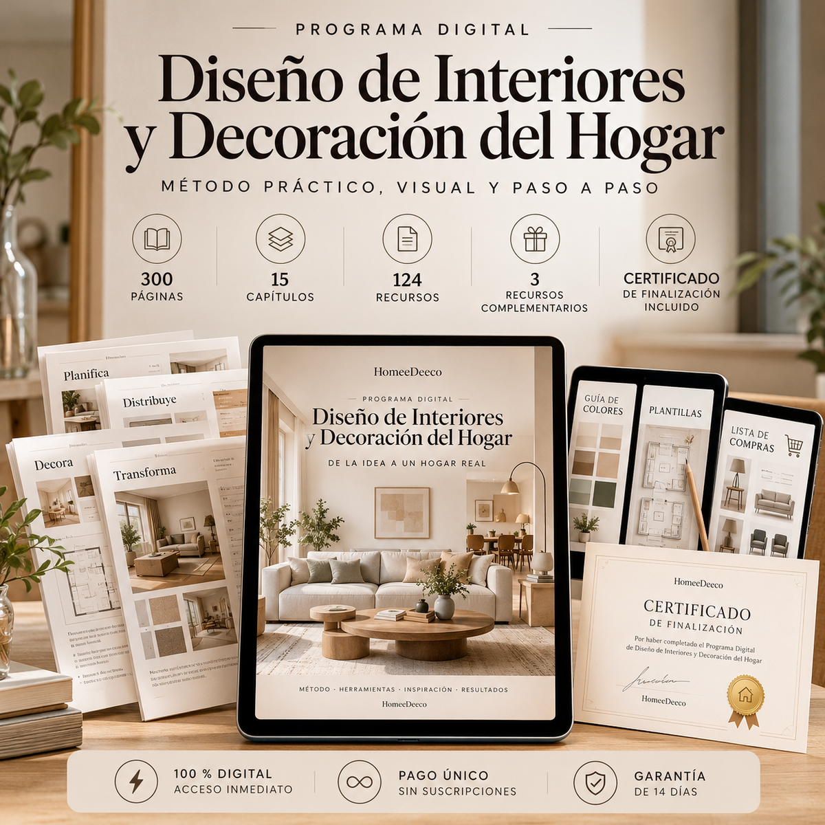 Programa Digital de Diseño de Interiores y Decoración del Hogar