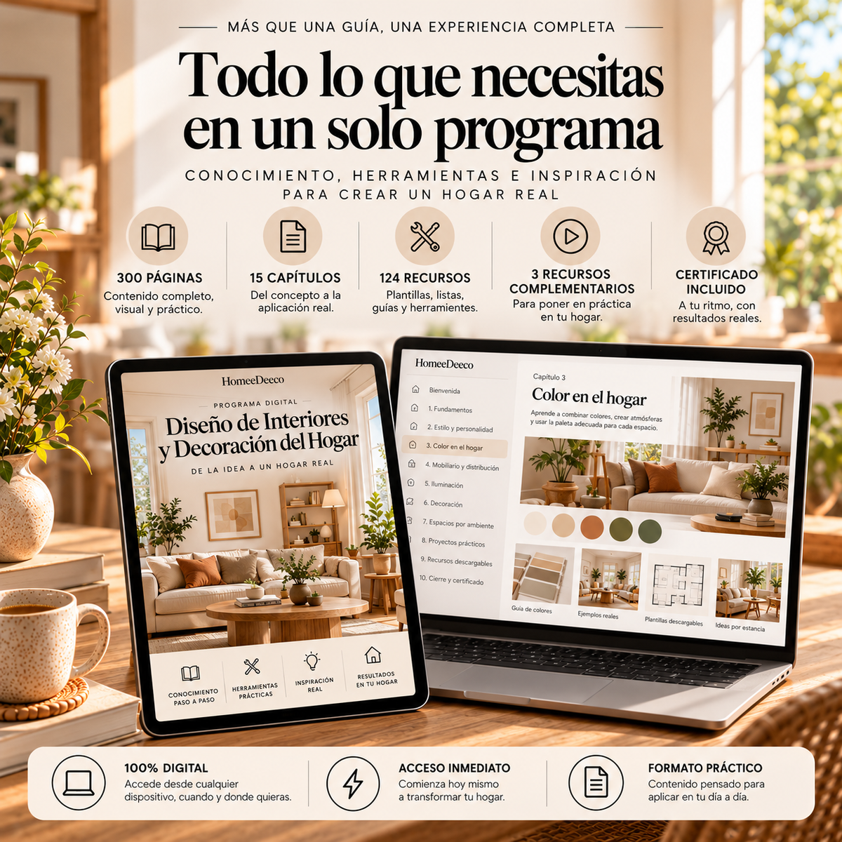 Programa Digital de Diseño de Interiores y Decoración del Hogar