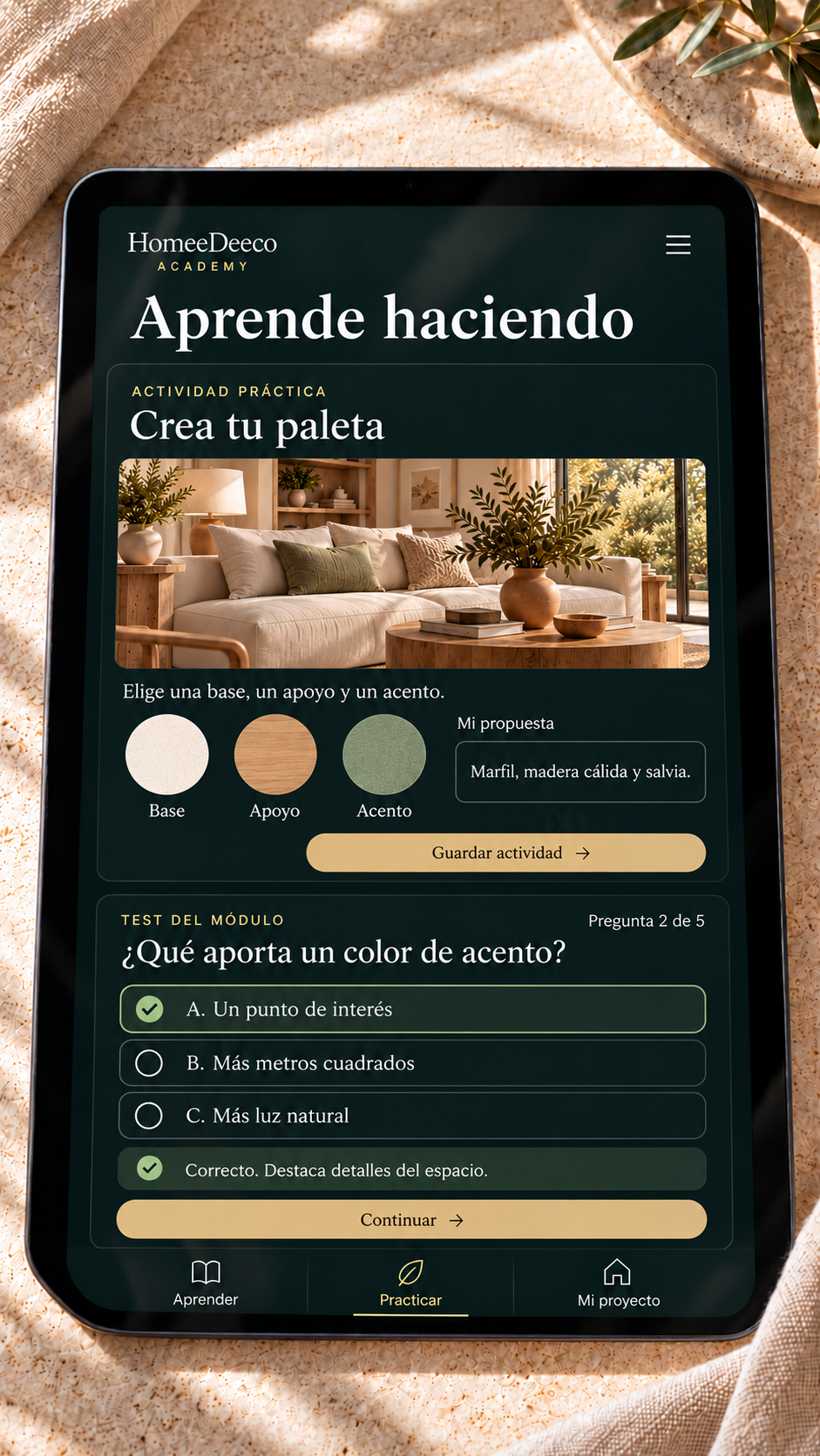 Actividades y tests