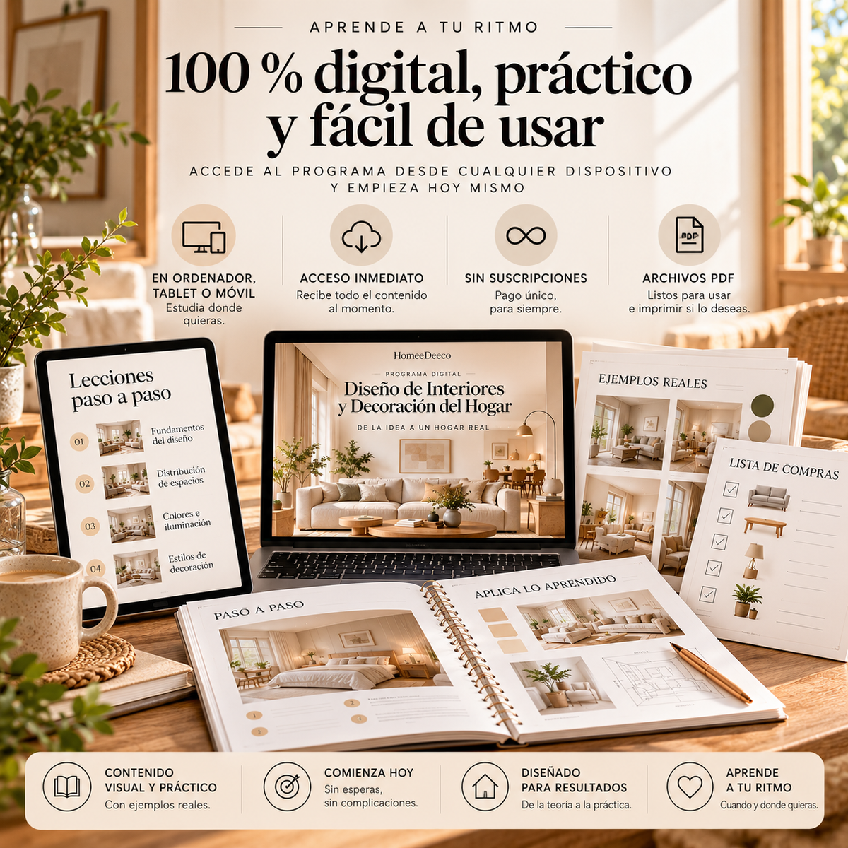 Programa Digital de Diseño de Interiores y Decoración del Hogar