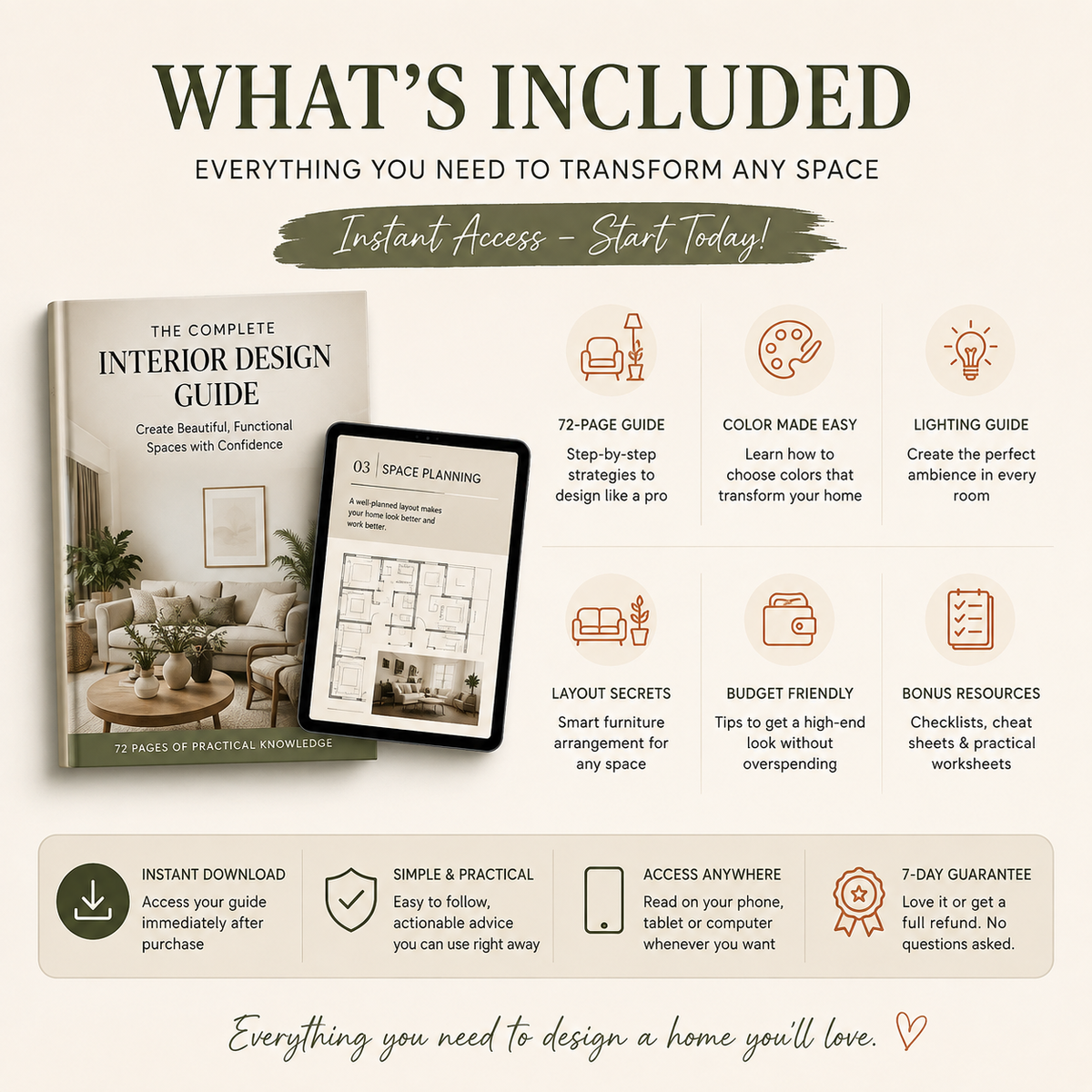 The Complete Interior Design Guide™ — Create a Home That Looks Professionally Designed