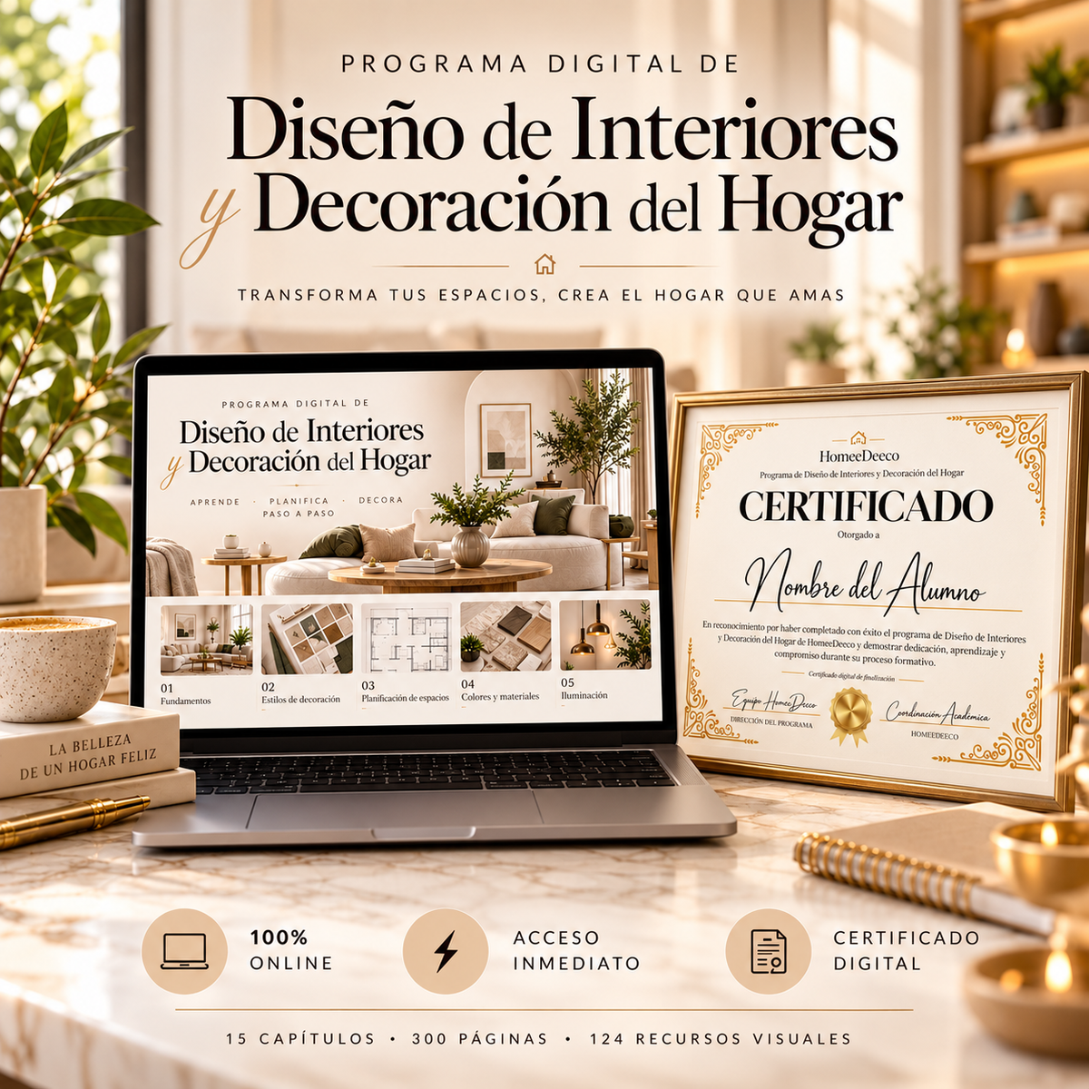 Programa Digital de Diseño de Interiores y Decoración del Hogar