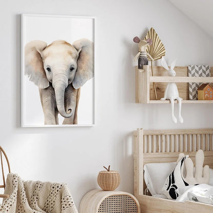 3 JUNGLE ANIMAL WALL ART PRINTS FOR BABY ROOM 45X60