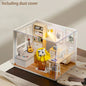 MINIATURE WOODEN DOLLHOUSE - DIY SMALL HOUSE KIT